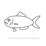 How to Draw a Herring Fish for Kids
