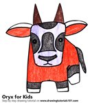 How to Draw an Oryx for Kids