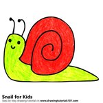 How to Draw a Snail for Kids