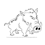 How to Draw Wild Boar for Kids