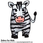 How to Draw a Zebra for Kids