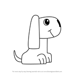 How to Draw a Dog from Letter D