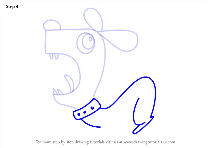 Learn How To Draw A Dog Using Number 5 Animals With Numbers Step By Step Drawing Tutorials