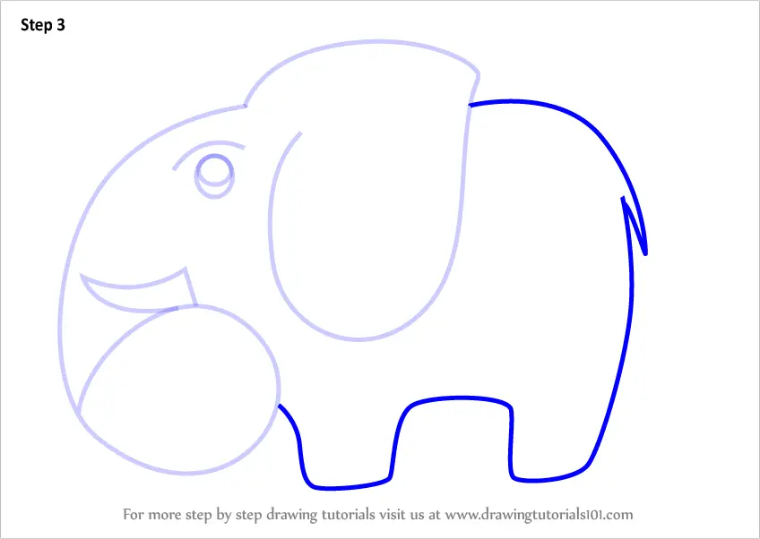 Learn How to Draw a Elephant using Number 6 (Animals with Numbers) Step by  Step : Drawing Tutorials