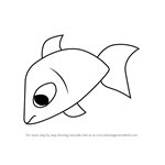 How to Draw a Fish using Number 16