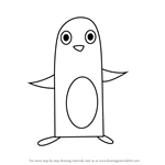 How to Draw a Penguin using Number 10