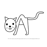 How to Draw a Cat from word Cat