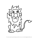 How to Draw a Lion from word Lion