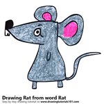 How to Draw a Rat from word Rat