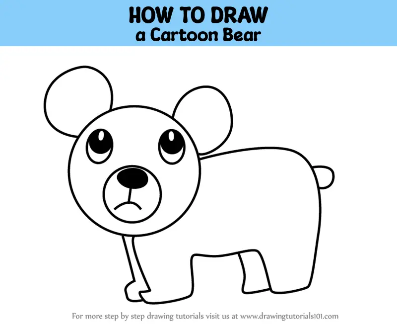 Share 141+ cartoon bear drawing latest