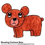 How to Draw a Cartoon Bear
