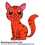 How to Draw a Cartoon Cat