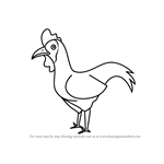 How to Draw a Cartoon Chicken