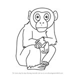 How to Draw a Cartoon Chimpanzee