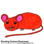 How to Draw a Cartoon Dormouse