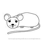 How to Draw a Cartoon Dormouse