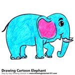 How to Draw a Cartoon Elephant