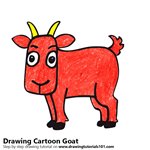 How to Draw a Cartoon Goat