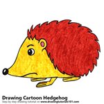 How to Draw a Cartoon Hedgehog