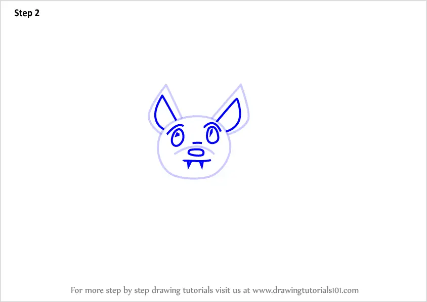 Learn How to Draw a Cartoon Little Brown Bat (Cartoon Animals) Step by Step  : Drawing Tutorials