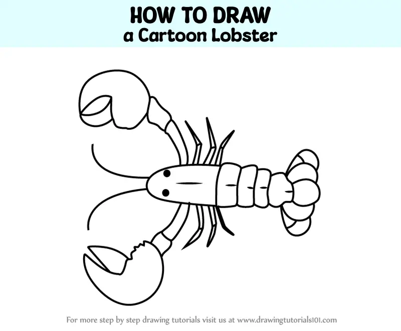 How To Draw A Lobster - Art For Kids Hub 