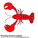 How to Draw a Cartoon Lobster