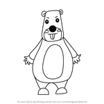 How to Draw a Cartoon Mole