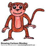 How to Draw a Cartoon Monkey