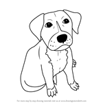 How to Draw a Cartoon Pitbull Puppy