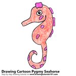 How to Draw a Cartoon Pygmy Seahorse