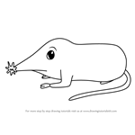 How to Draw a Cartoon Star-Nosed Mole