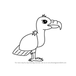 How to Draw a Cartoon Vulture