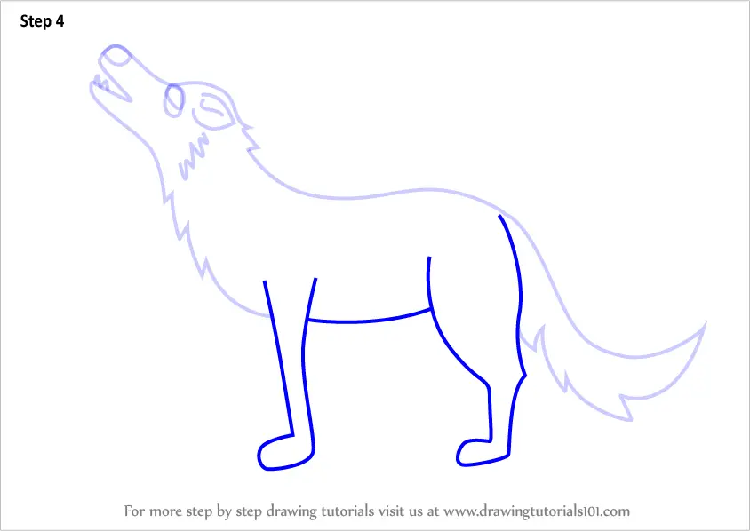 How to Draw a Cartoon Wolf (Cartoon Animals) Step by Step ...