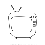 How to Draw Television for Kids