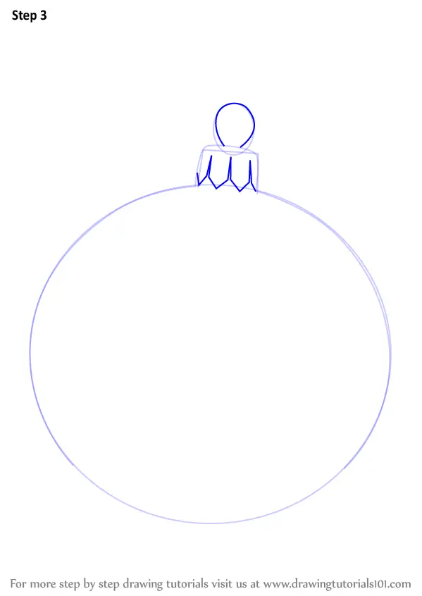 Learn How to Draw a Christmas Bauble (Christmas) Step by Step : Drawing