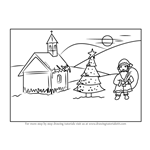 How to Draw Chirstmas Scenery