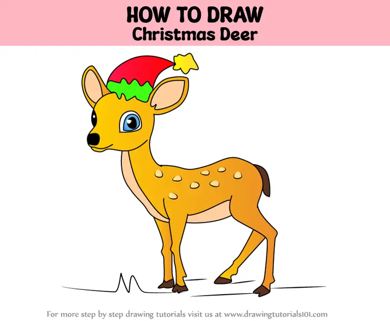 Free Vector | Hand drawn christmas deer animal wild sketch design