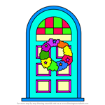 How to Draw Christmas Door
