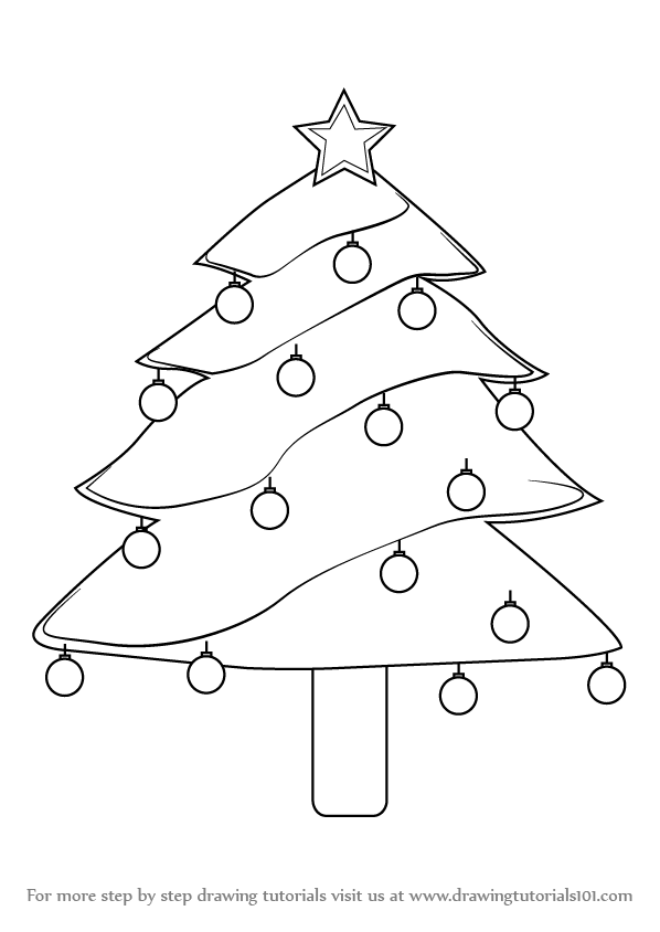 How to draw a christmas tree - Rainforest Islands Ferry