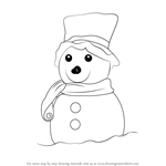 How to Draw a Decorated Snowman