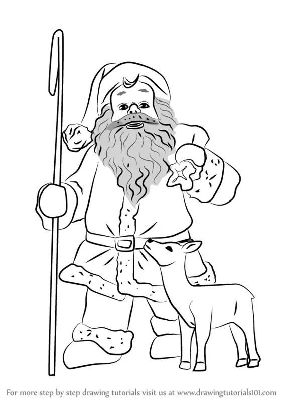 Pen Drawing: Sir Santa Claus | PeakD-nextbuild.com.vn