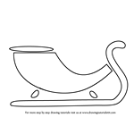 How to Draw a Sleigh for Kids