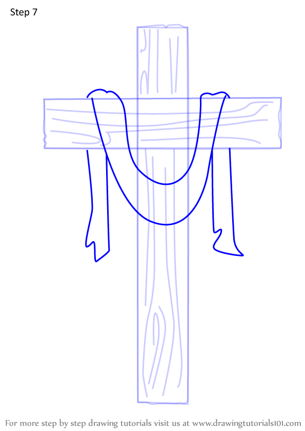 Learn How to Draw The Cross (Christmas) Step by Step : Drawing Tutorials