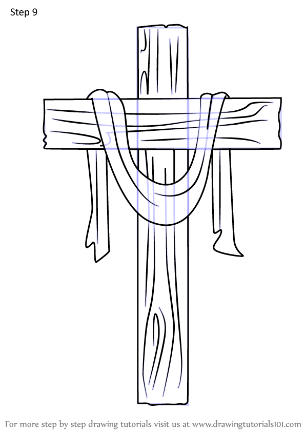 Learn How to Draw The Cross (Christmas) Step by Step : Drawing Tutorials