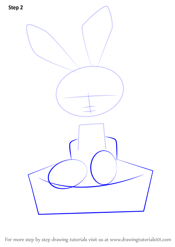 Learn How to Draw an Easter Bunny (Easter) Step by Step : Drawing Tutorials