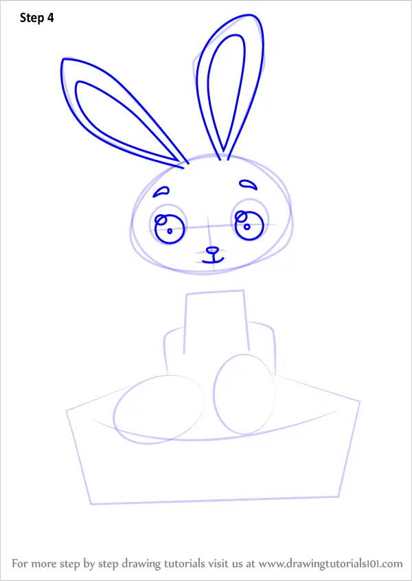 Learn How to Draw an Easter Bunny (Easter) Step by Step : Drawing Tutorials