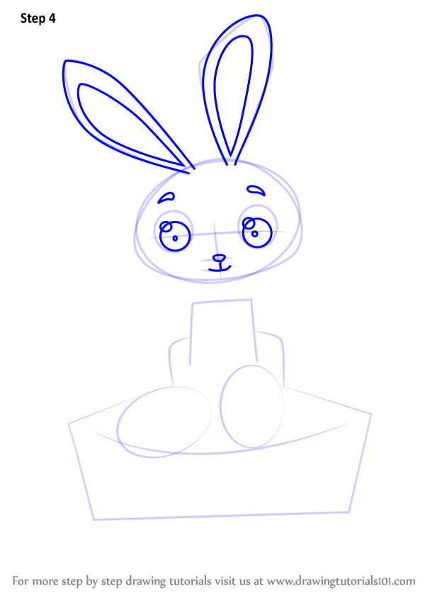 Learn How to Draw an Easter Bunny (Easter) Step by Step : Drawing Tutorials