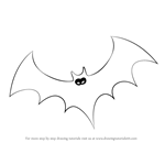 How to Draw Halloween Bat