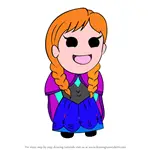 How to Draw Kawaii Anna from Frozen