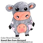 How to Draw Kawaii Ben from Barnyard